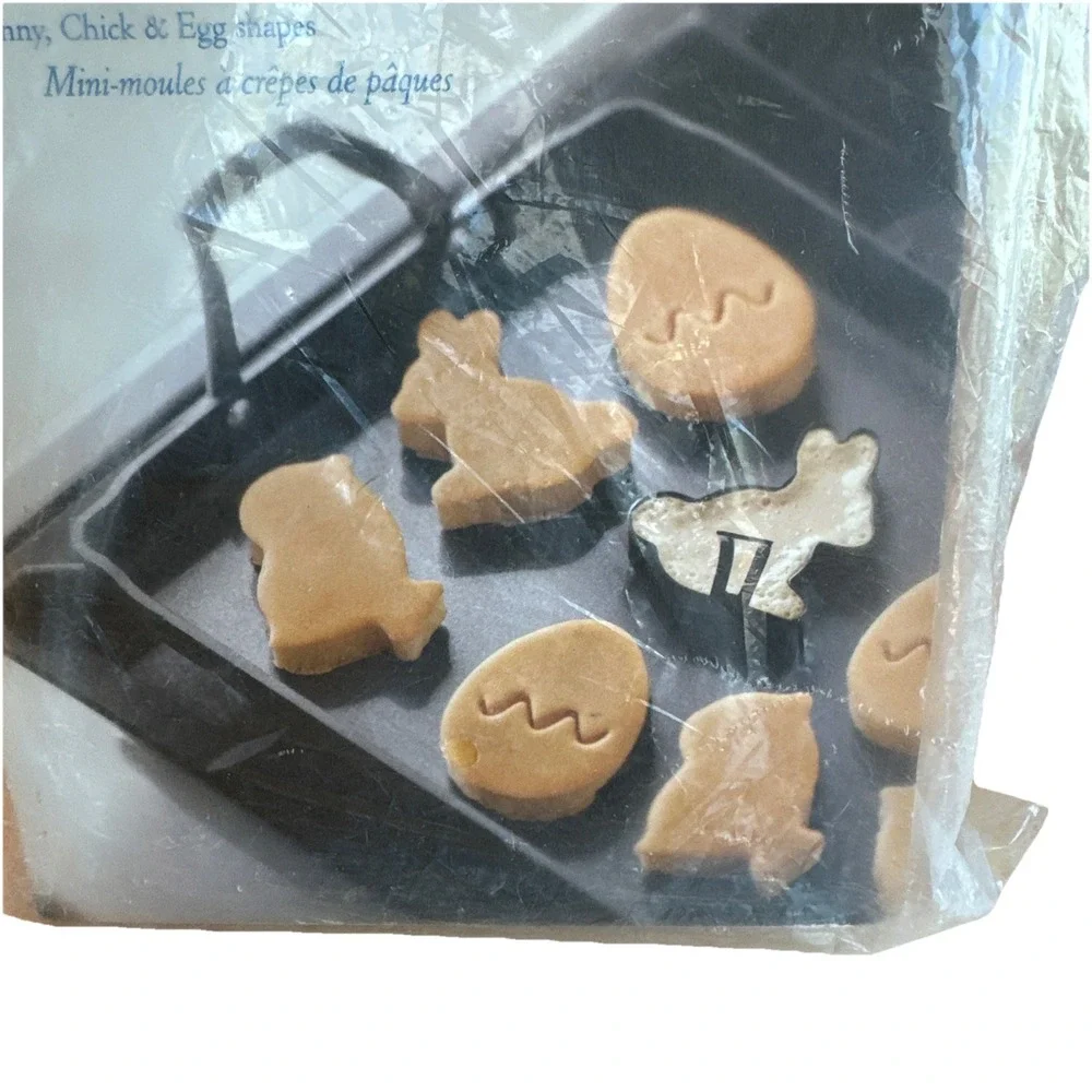 Williams-Sonoma Easter Mini Pancake Molds Bunny Chick‎ Easter Egg SEALED Pouch